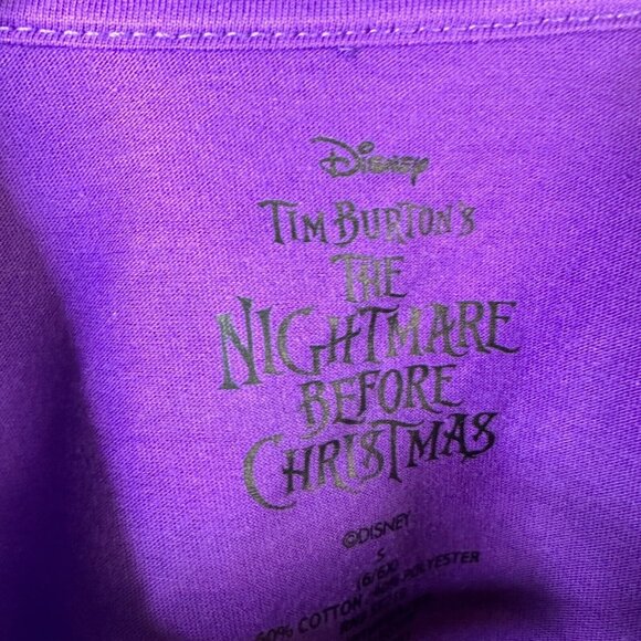 The Nightmare Before Christmas Small 6-6X Girls Cropped Halloween T-Shirt - Picture 4 of 6